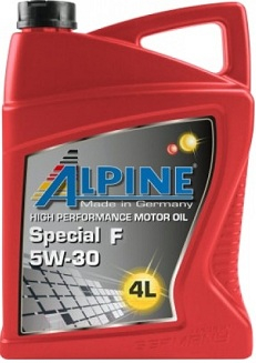 Масло моторное синтетическое - Alpine Special F 5W30, 4л