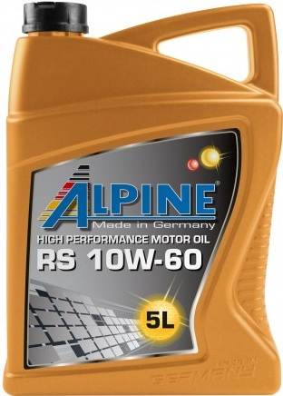 Масло моторное синтетическое - Alpine RS 10W-60, 5л