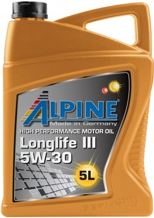 Масло моторное синтетическое - Alpine Longlife III 5W-30 5л
