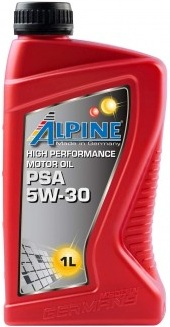 Масло моторное синтетическое - Alpine PSA 5W30, 1л