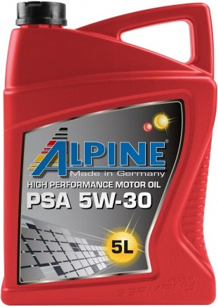 Масло моторное синтетическое - Alpine PSA 5W30, 5л