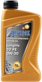 Масло моторное синтетическое - Alpine Longlife 12 FE 0W-30, 1л