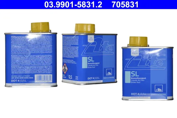 Жидкость тормозная - ATE DOT4 SL, 500мл / 03.9901-5831.2