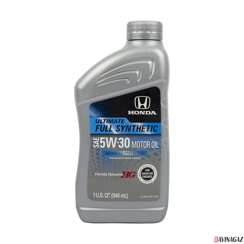 Масло моторное синтетическое - Honda Ultimate Full Synthetic 5W30, 0,946л