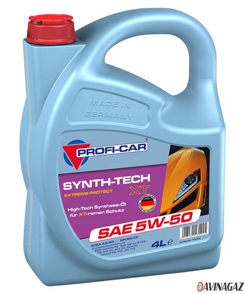 Масло моторное синтетическое - Profi-Car Synth-Tech XT 5W50 4л