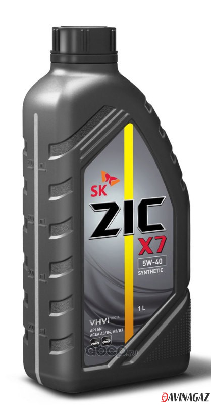 Масло моторное синтетическое - ZIC X7 5W30, 1л