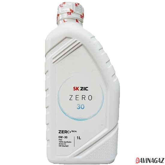 Масло моторное синтетическое - ZIC ZERO 30 0W30, 1л