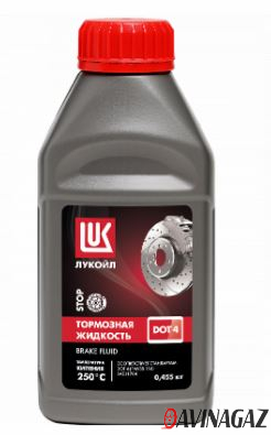 Жидкость тормозная - LUKOIL DOT 4, 455г / 1339420