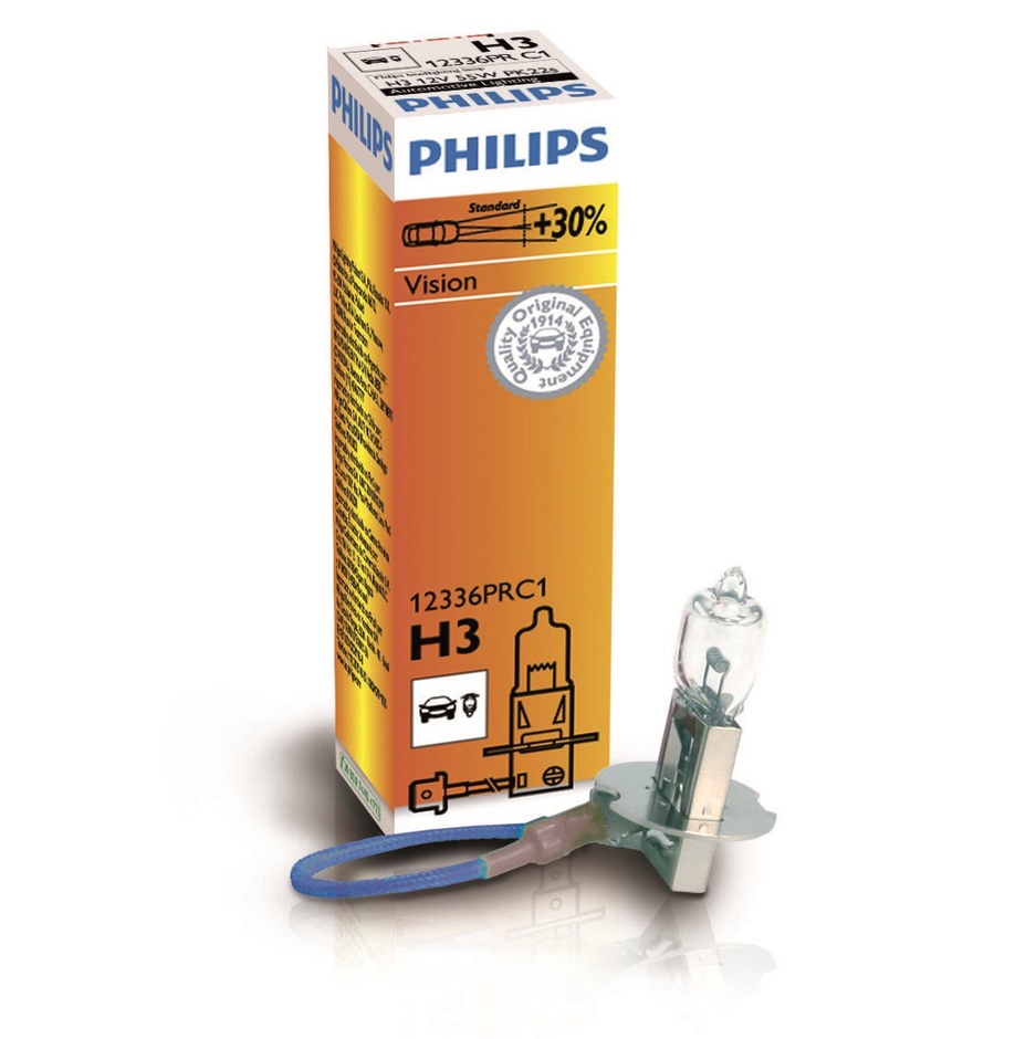 Автолампа Philips H3 Premium +30% (12V 55W PK22s)