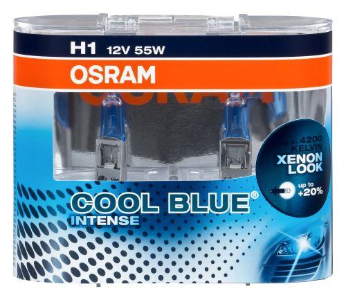 Комплект ламп OSRAM H1 COOL BLUE INTENSE 20% (12V 55W P14.5S)