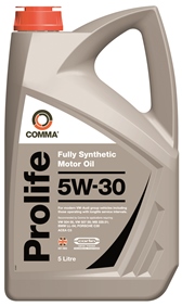 Масло моторное синтетическое - COMMA 5W30 PROLIFE, 5л