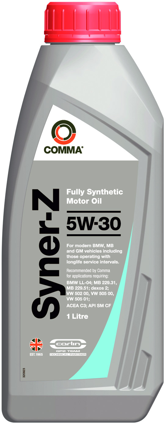 Масло моторное синтетическое - COMMA SYNER-Z 5W30, 1л