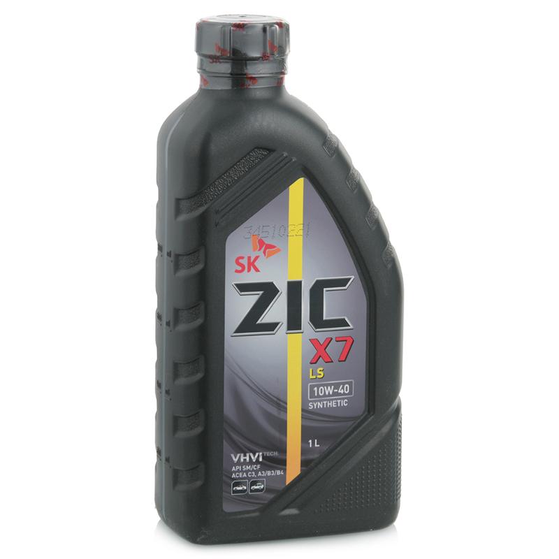 Масло моторное синтетическое - ZIC X7 LS 10W40, 1л