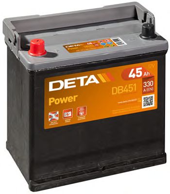 DETA Аккумулятор DETA POWER 12 V 45 AH 330 A ETN 1(L+) B1 218x133x223mm 11kg