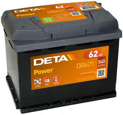 DETA Аккумулятор DETA POWER 12 V 62 AH 540 A ETN 1(L+) B13 242x175x190mm 15.6kg
