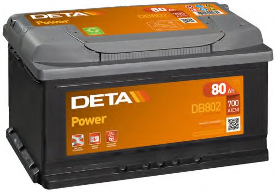 DETA Аккумулятор DETA POWER 12 V 80 AH 700 A ETN 0(R+) B13 315x175x175mm 19.5kg