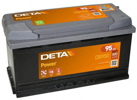 DETA Аккумулятор DETA POWER 12 V 95 AH 800 A ETN 0(R+) B13 353x175x190mm 22.8kg