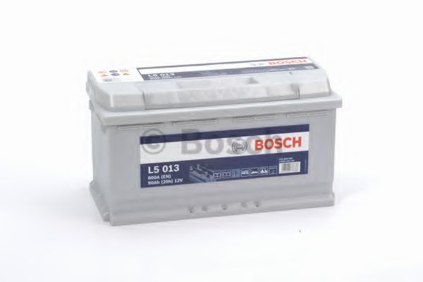 BOSCH Аккумулятор BOSCH L5 12V 90AH 800A ETN 0(R+) B13 353x175x190mm 24.6kg