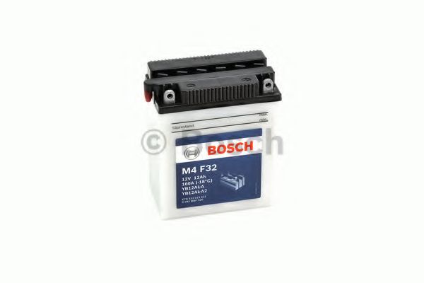 BOSCH Аккумулятор для мототехники BOSCH MOBA FP M4F 12V 12AH 120A (YB12AL-A/YB12AL-A2) 136x82x161mm 4.46kg