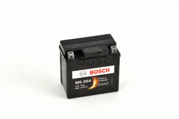 BOSCH Аккумулятор для мототехники BOSCH MOBA AGM M6 12V 4AH 30A (YTX5L-4/YTX5L-BS) 114x71x106mm 2.1kg