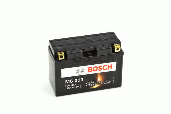 BOSCH Аккумулятор для мототехники BOSCH MOBA AGM M6 12V 8AH 115A (YT9B-4/YT9B-BS) 149x70x105mm 3.3kg
