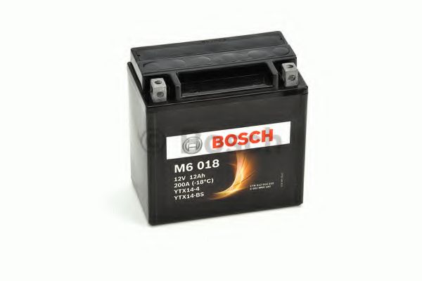 BOSCH Аккумулятор для мототехники BOSCH MOBA AGM M6 12V 12AH 100A (YTX14-4/YTX14-BS) 152x88x147mm 5.02kg