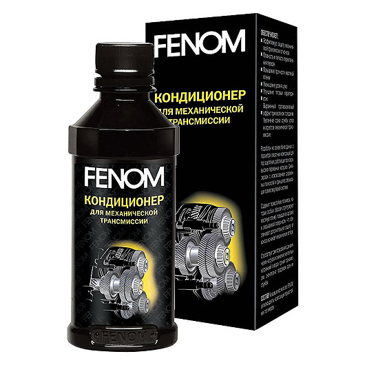 FENOM Присадка в трансмиссионное масло Кондиционер для механической трансмиссии, для улучшения эксплуатационных характеристик агрегатов механических трансмиссий автомобилей, 200 мл
