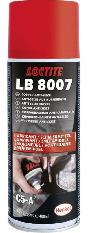 LOCTITE Смазка высокотемпературная медная противозадирная LOCTITE LB 8007, с добавлением графита, 400 мл