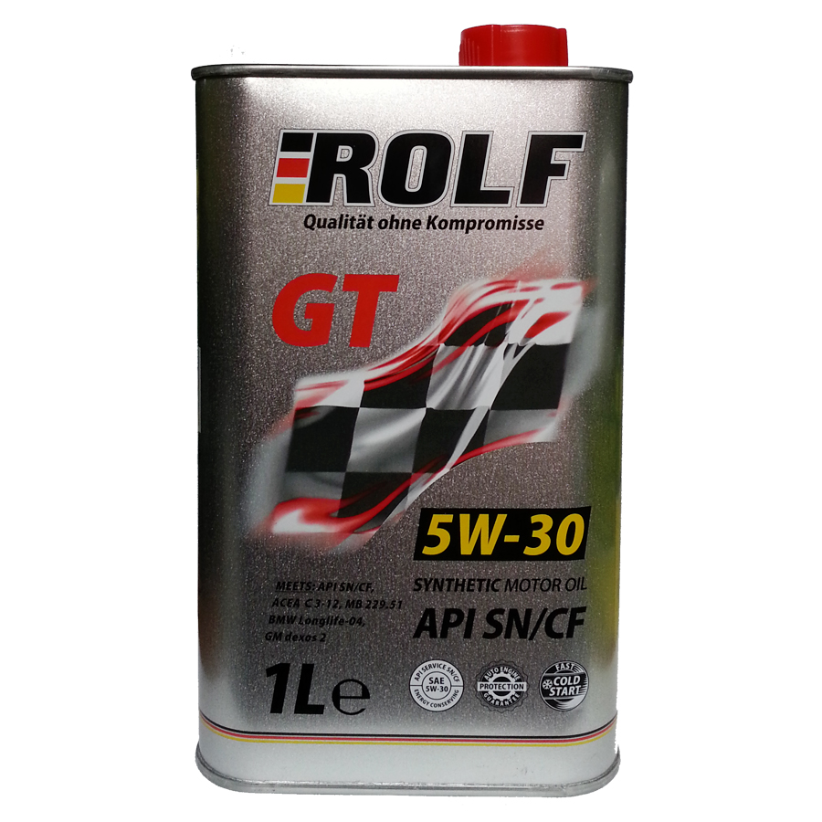 Масло моторное синтетическое - Rolf GT 5W-30 1л