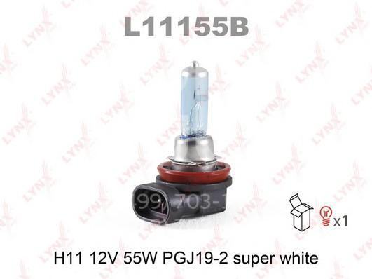 Лампа галогеновая H11 12V 55W PGJ19-2 SUPER WHITE (1шт)