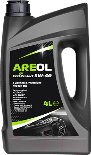 Масло моторное синтетическое - AREOL ECO Protect 5W40 / 5W40AR061 (4л)