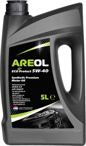 Масло моторное синтетическое - AREOL ECO Protect 5W40 / 5W40AR062 (5л)