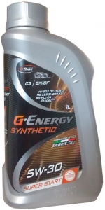 Масло моторное синтетическое - G-Energy Synthetic Super Start 5W30, 1л