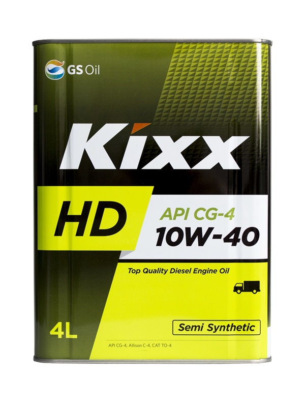 Масло моторное полусинтетическое - Kixx HD CG-4 10W-40 (Dynamic) 4л