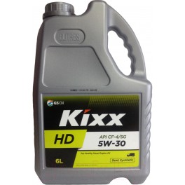 Масло моторное полусинтетическое - Kixx HD 5W-30 CF-4/SG 6л