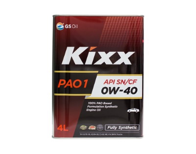 Масло моторное синтетическое - Kixx PAO1 0W-40 4л