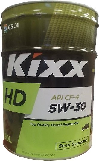 Масло моторное полусинтетическое - Kixx HD CF-4 5W30 20л