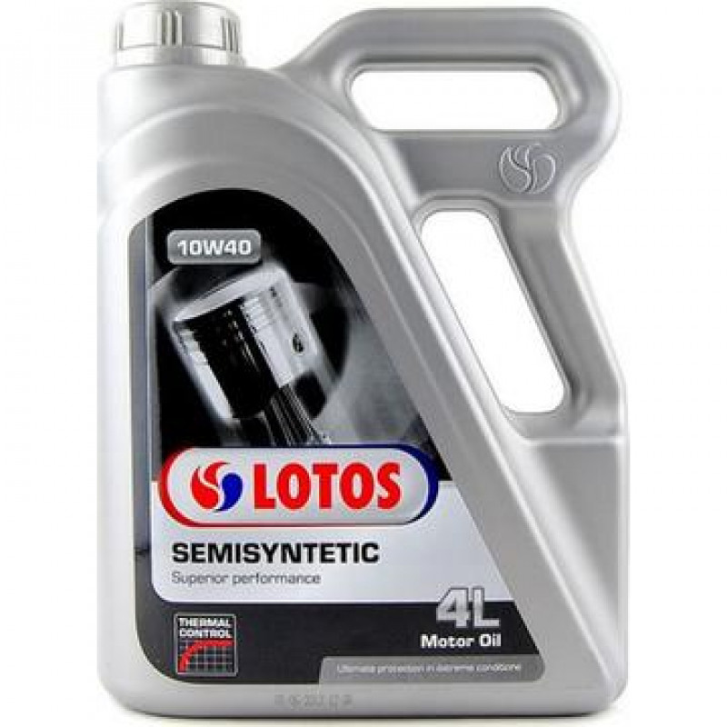 Масло моторное полусинтетическое - LOTOS SEMISYNTHETIC SN 10W40, 4л