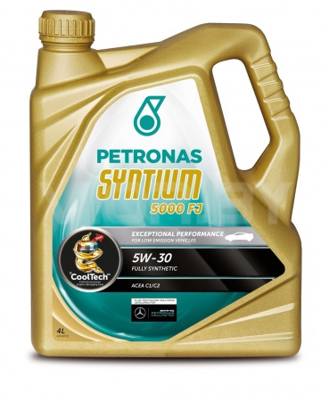 Масло моторное синтетическое - Petronas Syntium 5000 FJ 5W-30 4л