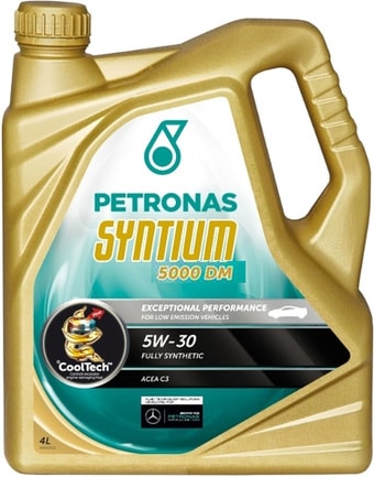 Масло моторное синтетическое - Petronas Syntium 5000 DM 5W-30 4л