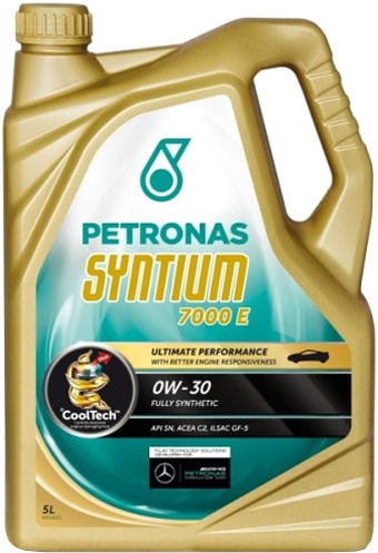 Масло моторное синтетическое - Petronas Syntium 7000 E 0W30, 5л