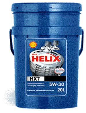 Масло моторное полусинтетическое - SHELL HELIX HX7 5W30 20л