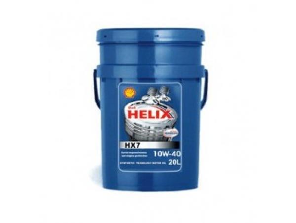 Масло моторное полусинтетическое - SHELL 10W40 HELIX HX7 20л