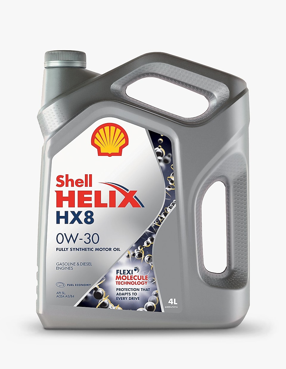 Масло моторное синтетическое - SHELL 0W30 HELIX HX8 4л
