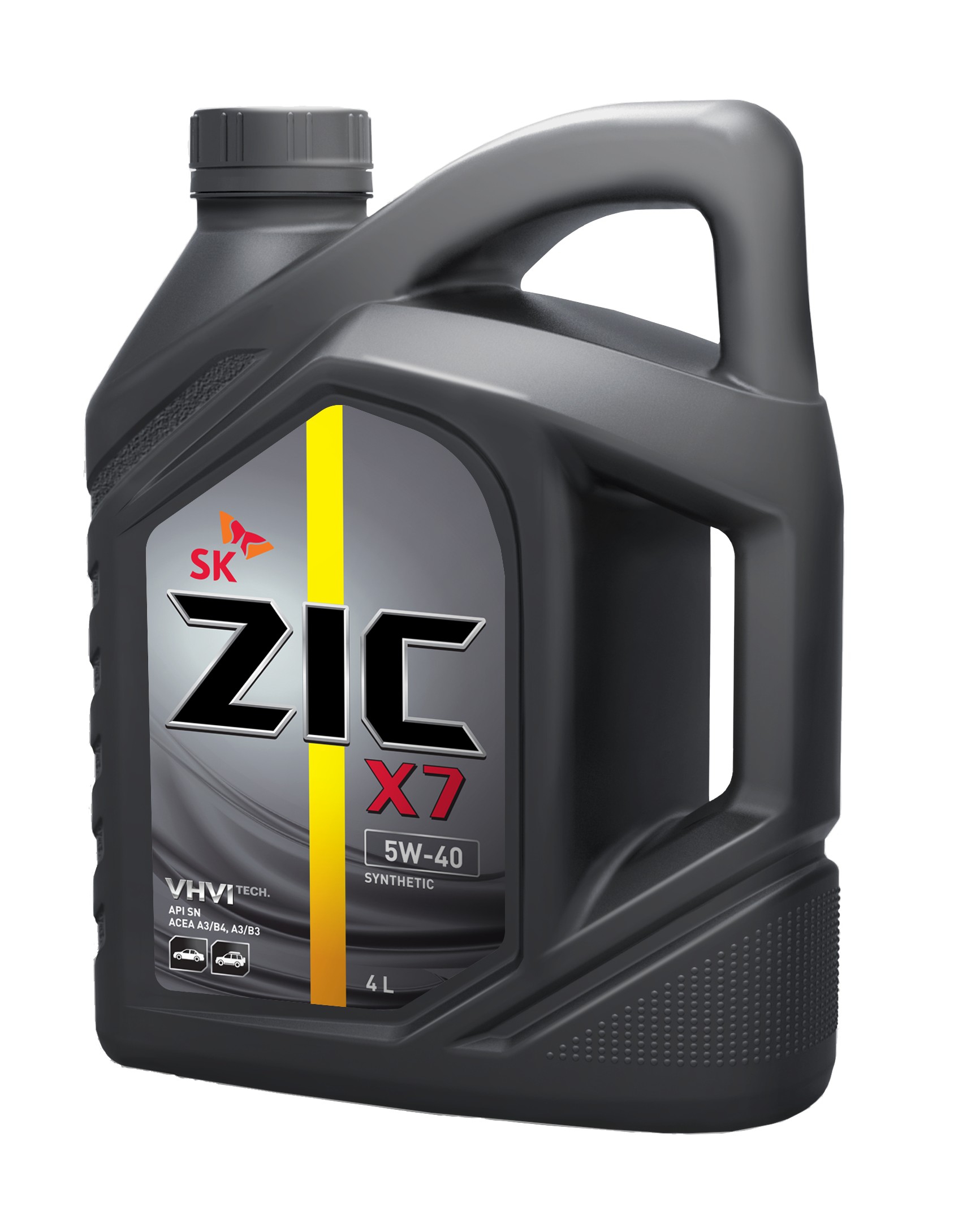 Масло моторное синтетическое - ZIC X7 5W40, 4л