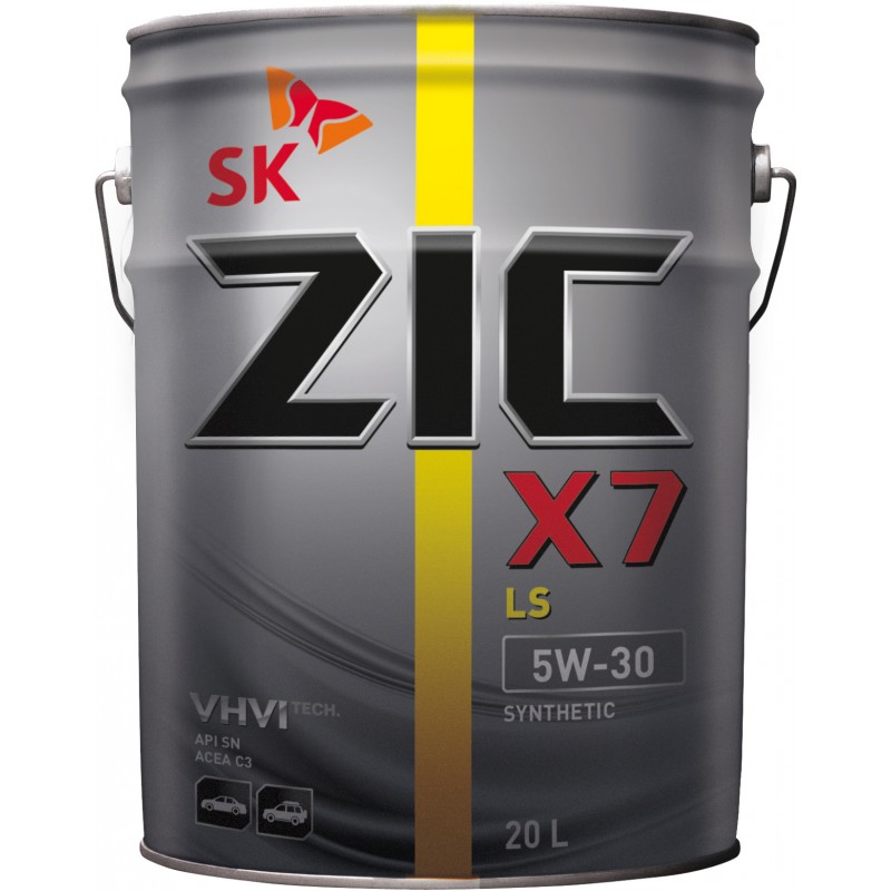 Масло моторное синтетическое - ZIC X7 LS 5W30, 20л
