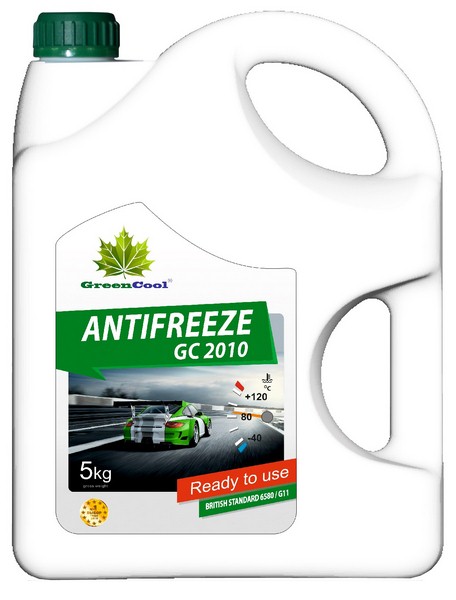 Антифриз GREENCOOL зеленый GC 2010 G11, 5 кг (готовый)