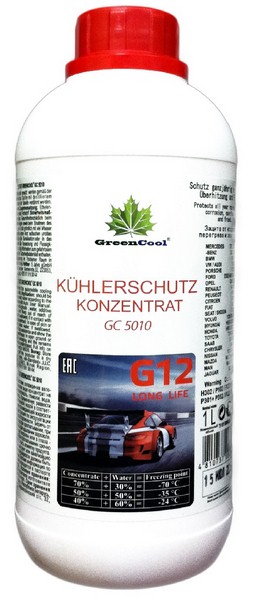 Антифриз GREENCOOL красный GC 5010 G12, 1 кг (концентрат)