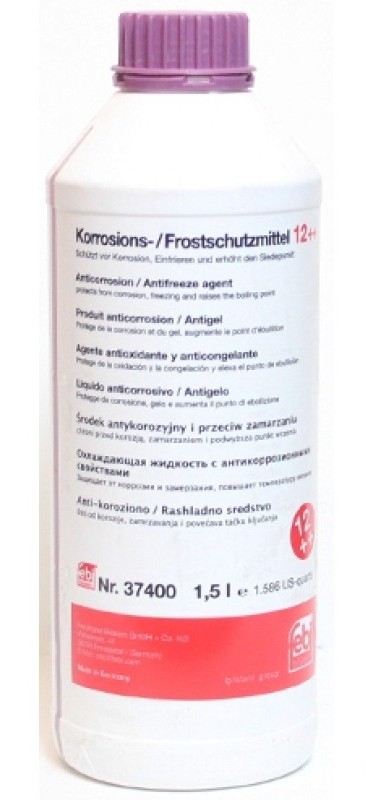 Антифриз FEBI лиловый Korrosions-Frostschutzmittel G12++, 1,5 л (концентрат)