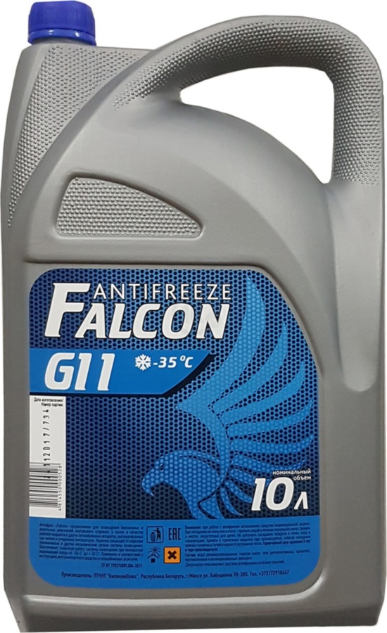 Антифриз FALCON синий G11, 10 л (готовый)